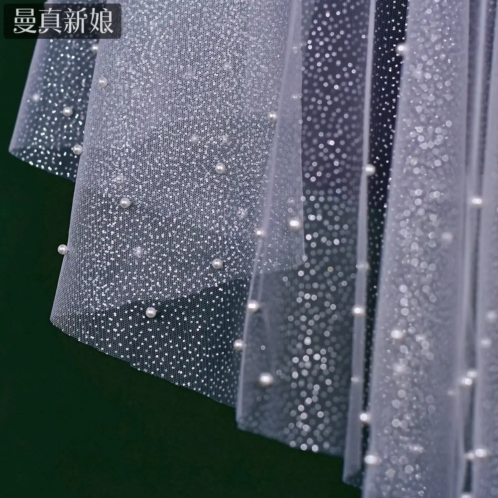 Shiny Starry Sky Mesh Veil for Wedding Photo Props — feature 8