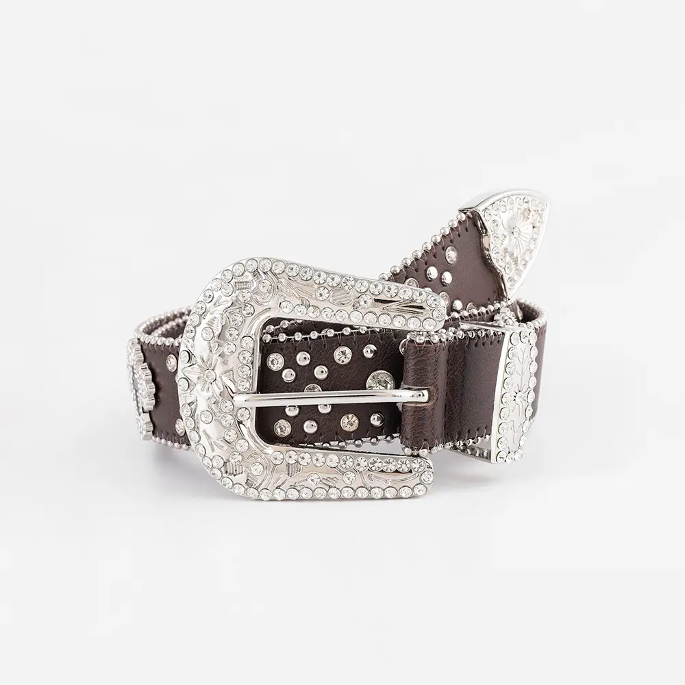 New European Rhinestone Cross Belt for Women