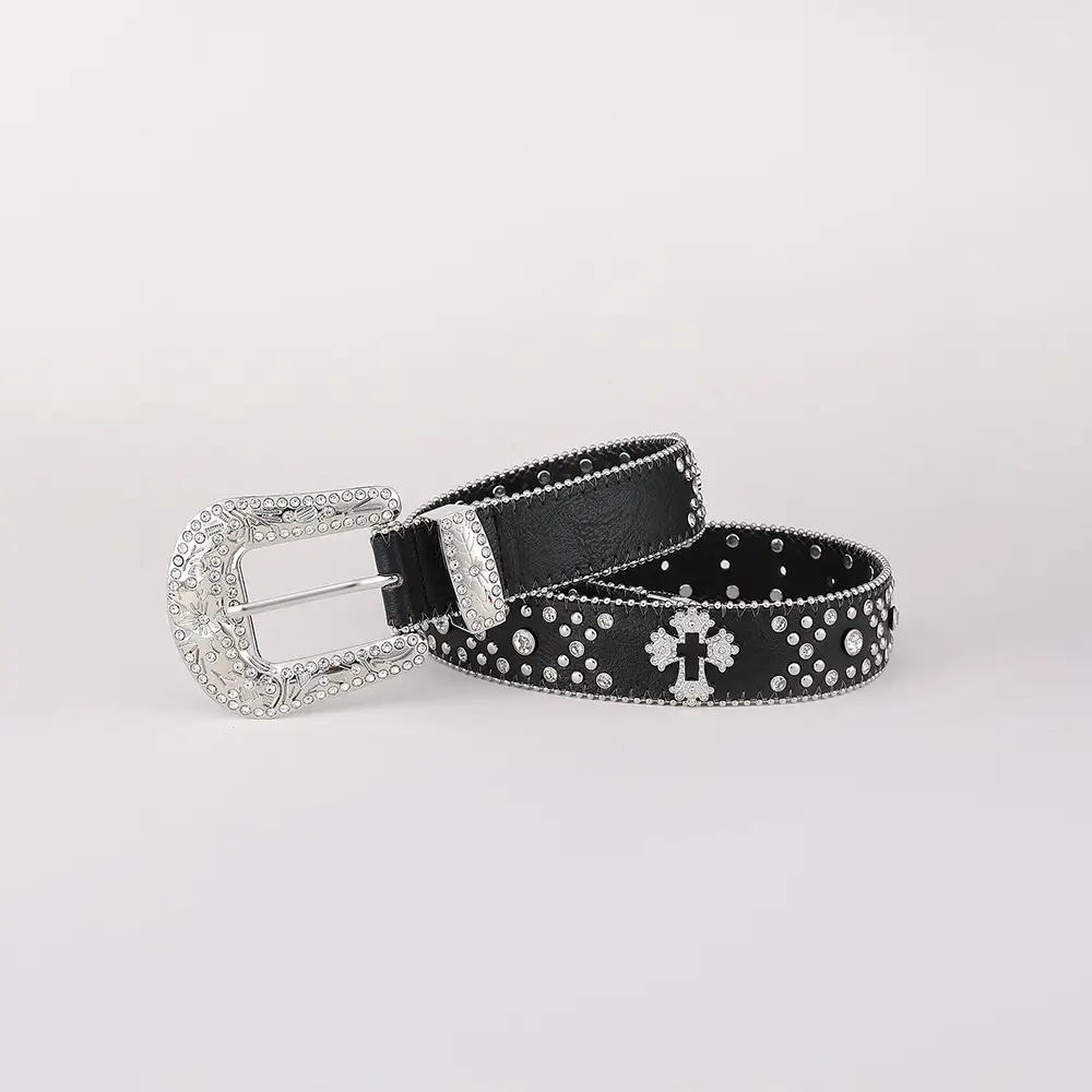 New European Rhinestone Cross Belt for Women — feature 12