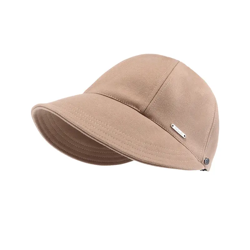 Women Wool Fisherman Cap Brown Winter Warm - Image 9