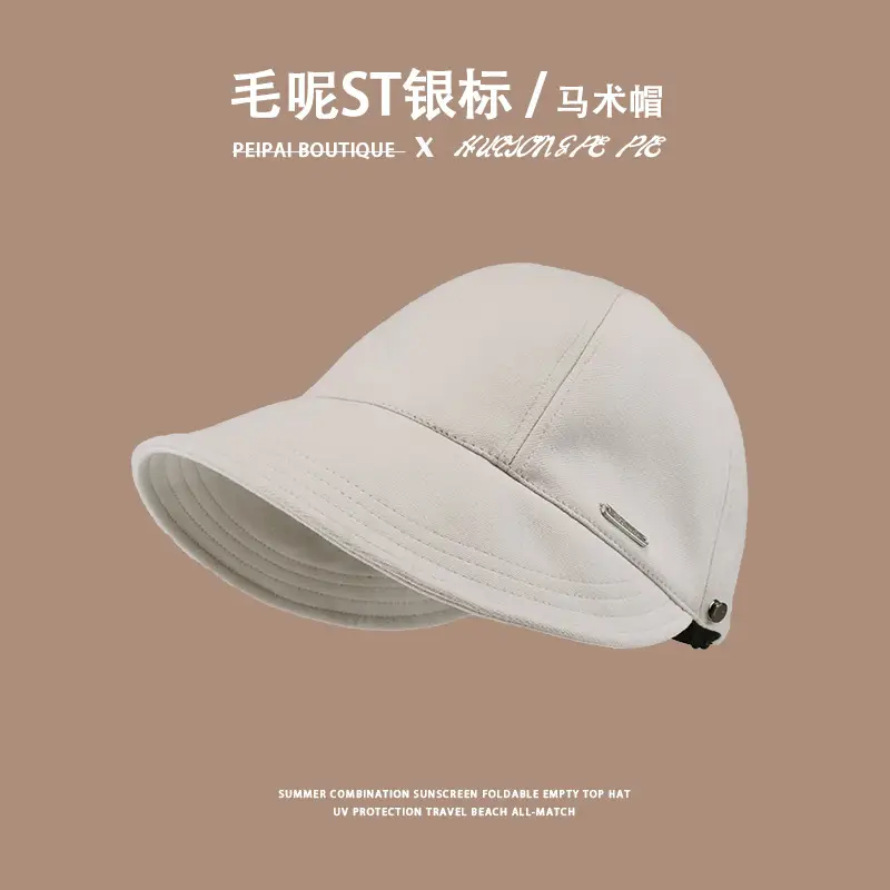 Women Wool Fisherman Cap Brown Winter Warm - Image 3