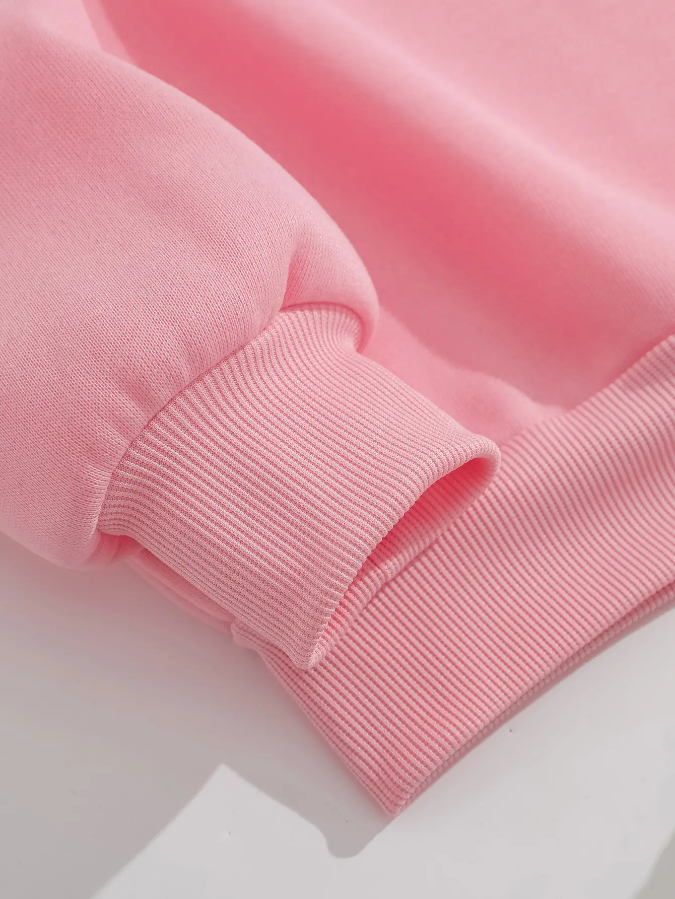 Women Fleece Lined Sweater with "YES I'M COOLD" Print Pink — feature 8