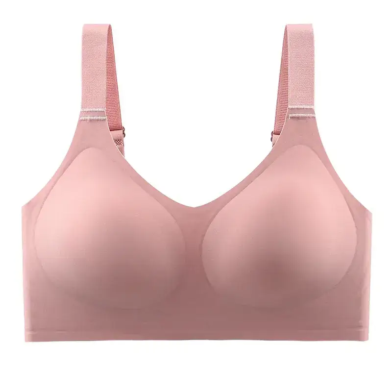 3D Soft Seamless Bra No Underwire Gathers Side Breasts - Image 9