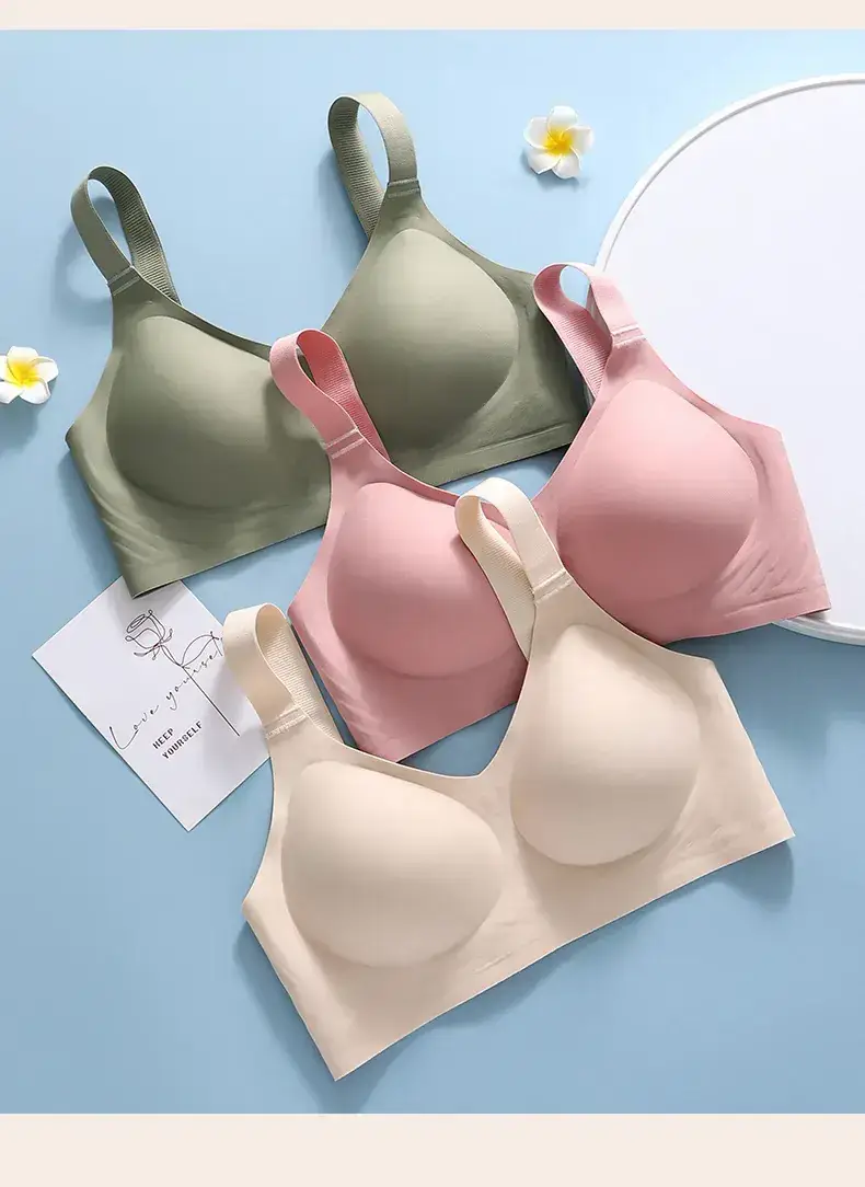 3D Soft Seamless Bra No Underwire Gathers Side Breasts — feature 19