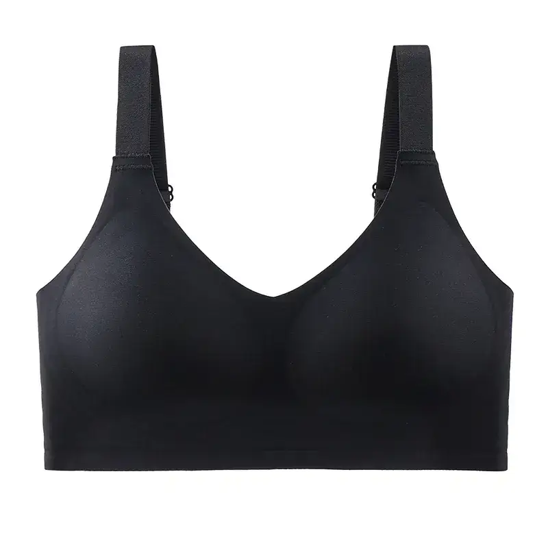 3D Soft Seamless Bra No Underwire Gathers Side Breasts - Image 3