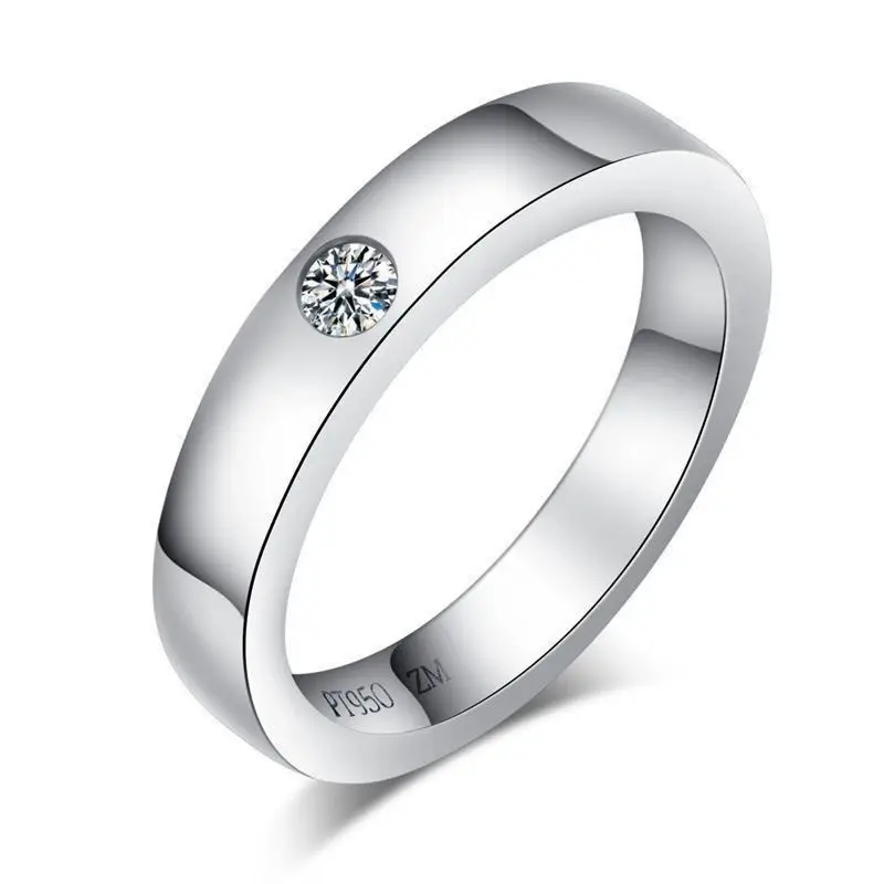 New fashion men's ring classic elegant simple handsome cool wedding ring couple ring wedding diamond ring props wedding dress — feature 16