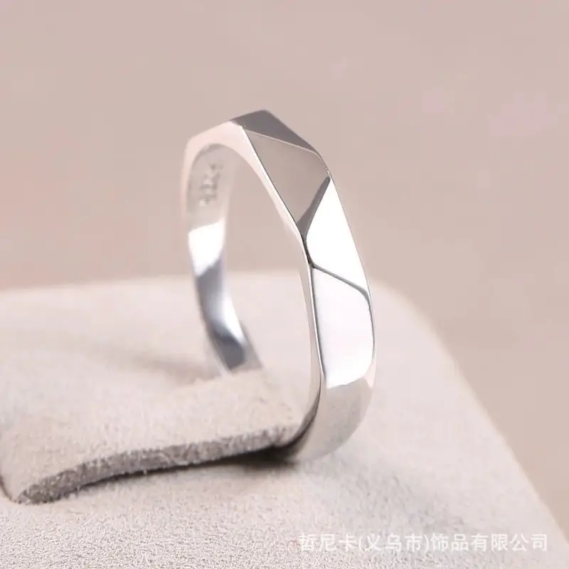 New fashion men's ring classic elegant simple handsome cool wedding ring couple ring wedding diamond ring props wedding dress