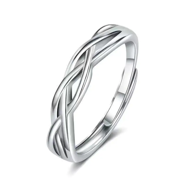 New fashion men's ring classic elegant simple handsome cool wedding ring couple ring wedding diamond ring props wedding dress