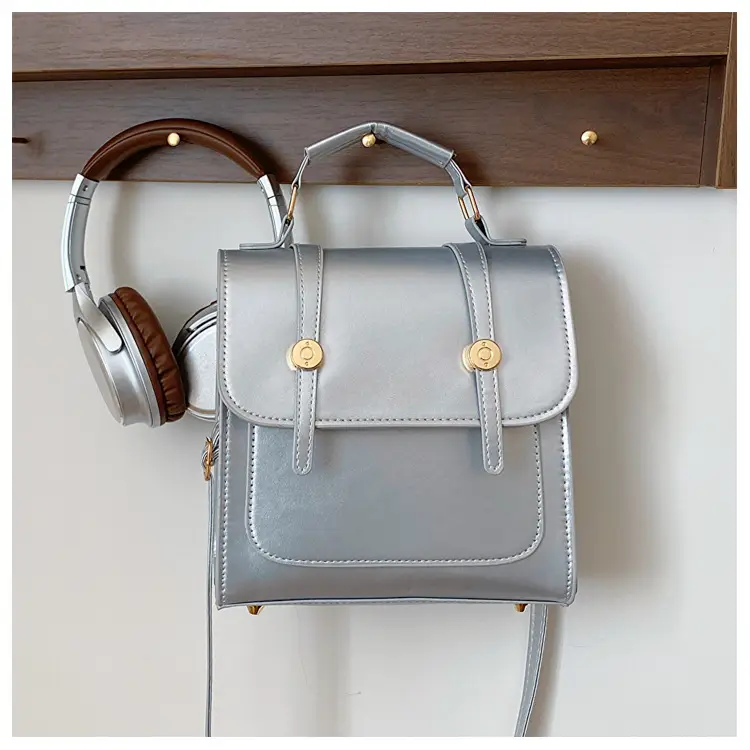 Light Blue Textured Shoulder Bag for Women 2023 - Image 5