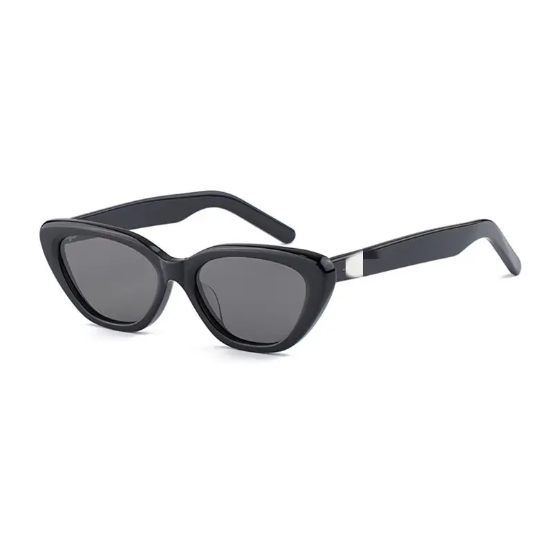 Women Retro Cat-Eye Sunglasses Black Acetate