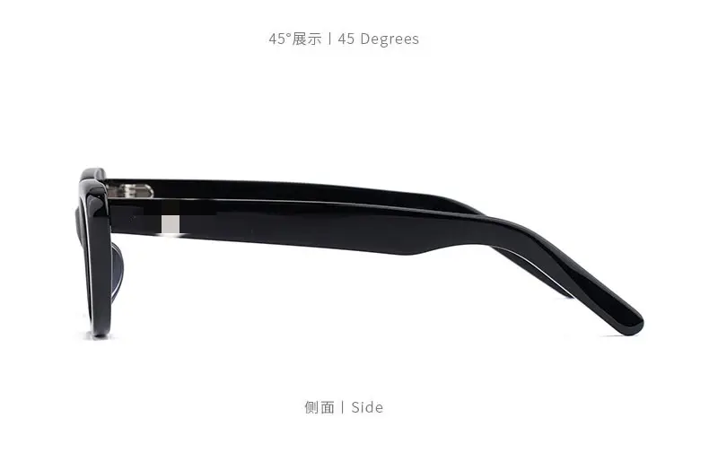 Women Retro Cat-Eye Sunglasses Black Acetate — feature 12