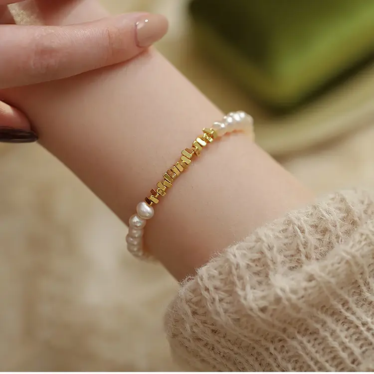 Broken Silver Pearl Bracelet for Girls Wholesale — feature 7