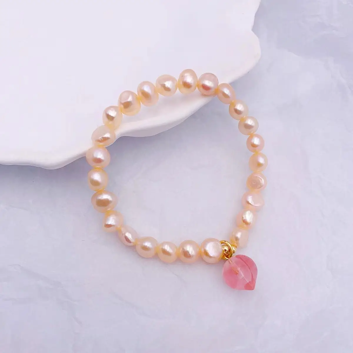 Broken Silver Pearl Bracelet for Girls Wholesale - Image 14