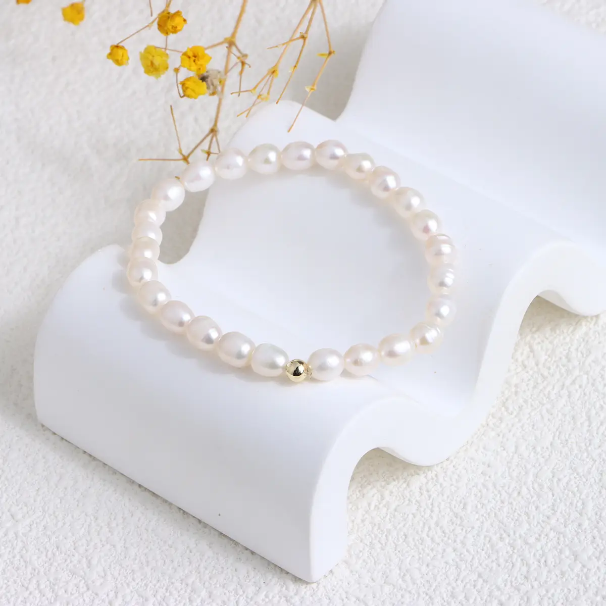 Broken Silver Pearl Bracelet for Girls Wholesale - Image 18