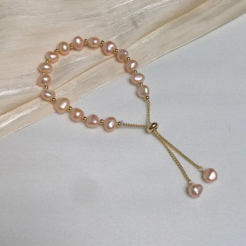 Broken Silver Pearl Bracelet for Girls Wholesale - Image 22