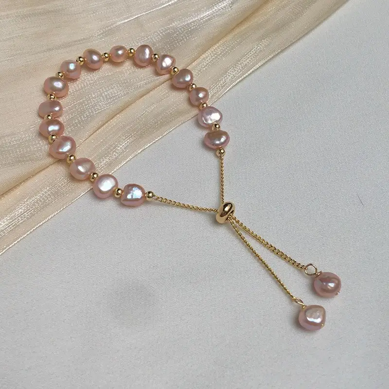 Broken Silver Pearl Bracelet for Girls Wholesale - Image 23
