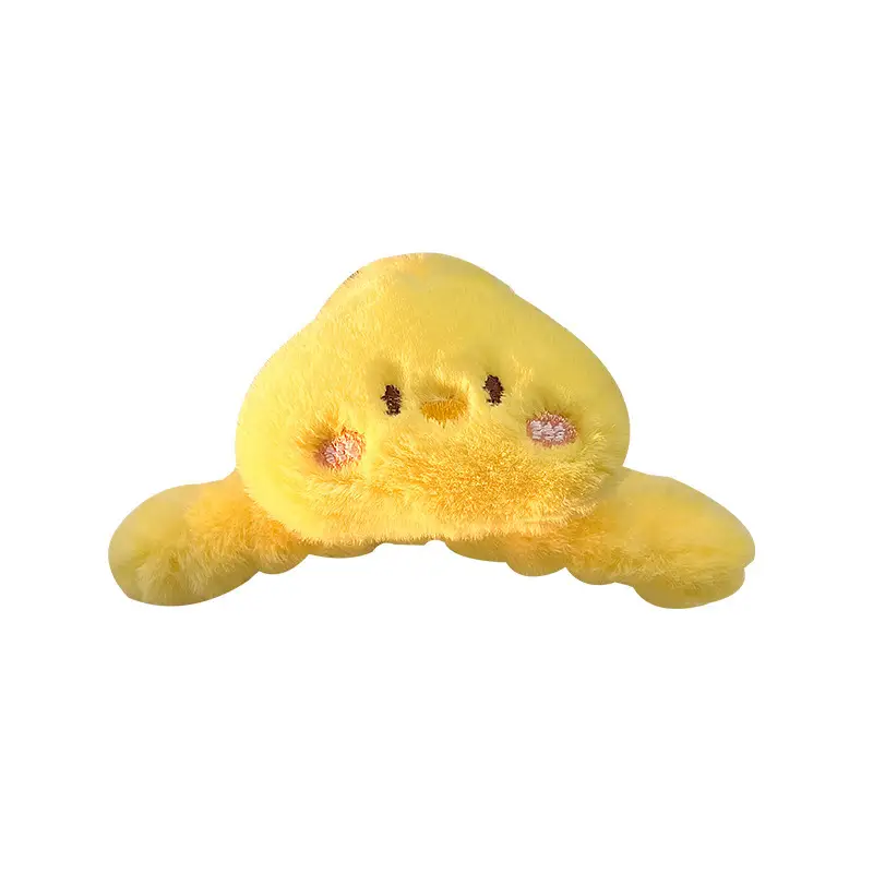 Cute Green Plush Bunny Hair Clip for Girls - Image 10