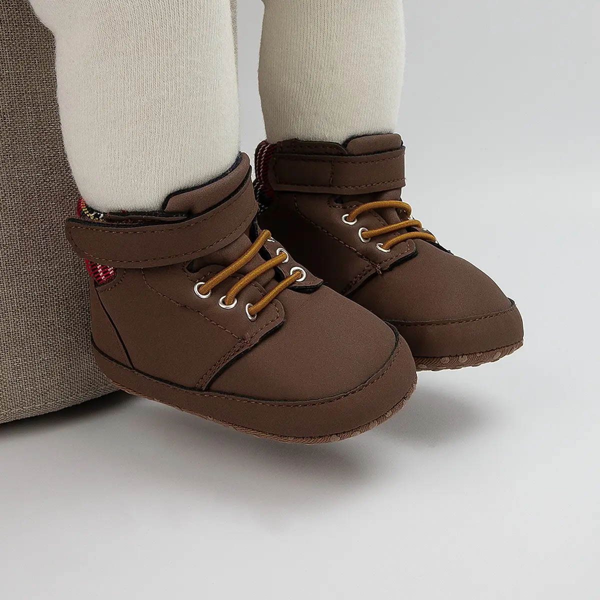 Brown High-Top Baby Shoes for 0-1 Years Old — feature 21