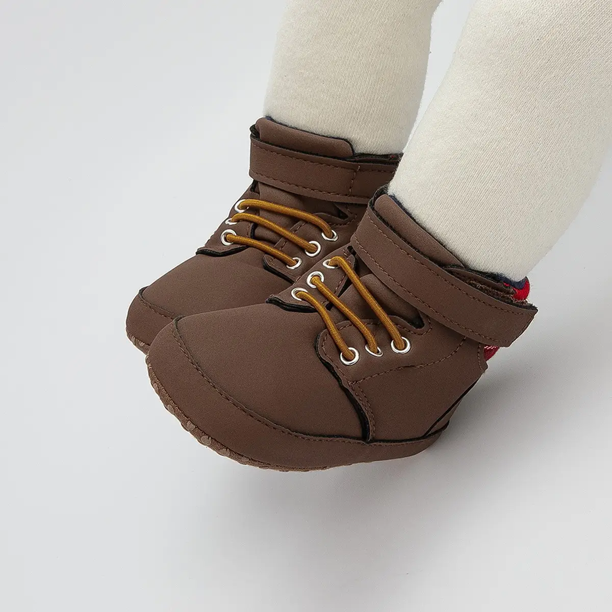 Brown High-Top Baby Shoes for 0-1 Years Old — feature 22