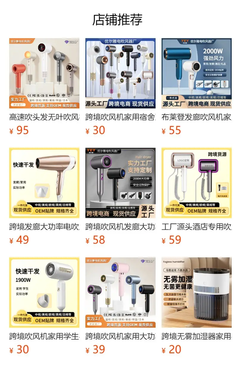 2000W White Hair Dryer Salon Barber Shop — feature 2