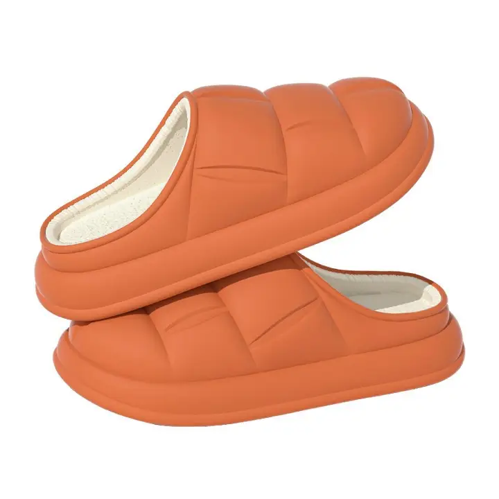 Women Winter Cotton Slippers Fleece Lined Indoor Warm Non-Slip - Image 10