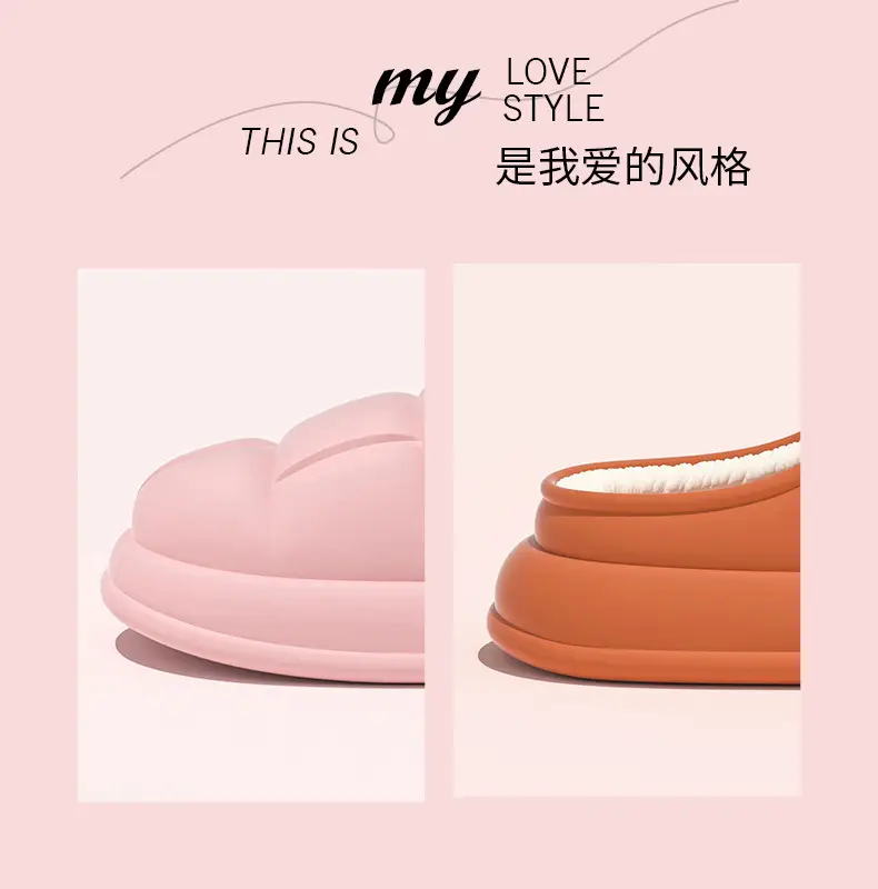 Women Winter Cotton Slippers Fleece Lined Indoor Warm Non-Slip — feature 15