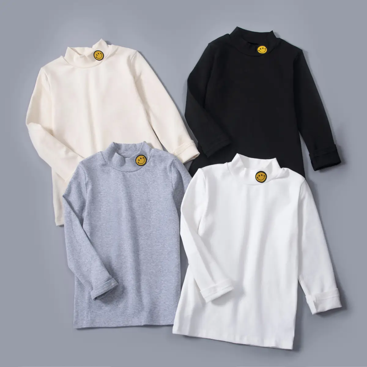 Boys Velvet Collar Shirt Winter 2024 Warm Long Sleeve T-Shirt - Image 5