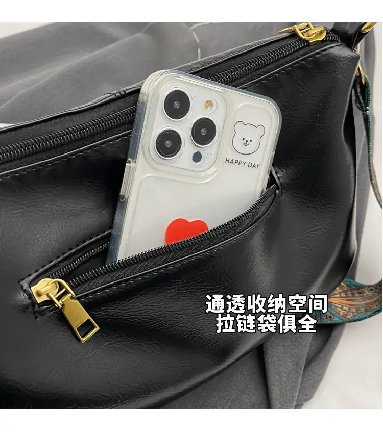 Black Nylon Shoulder Bag for Girls 2023 — feature 4