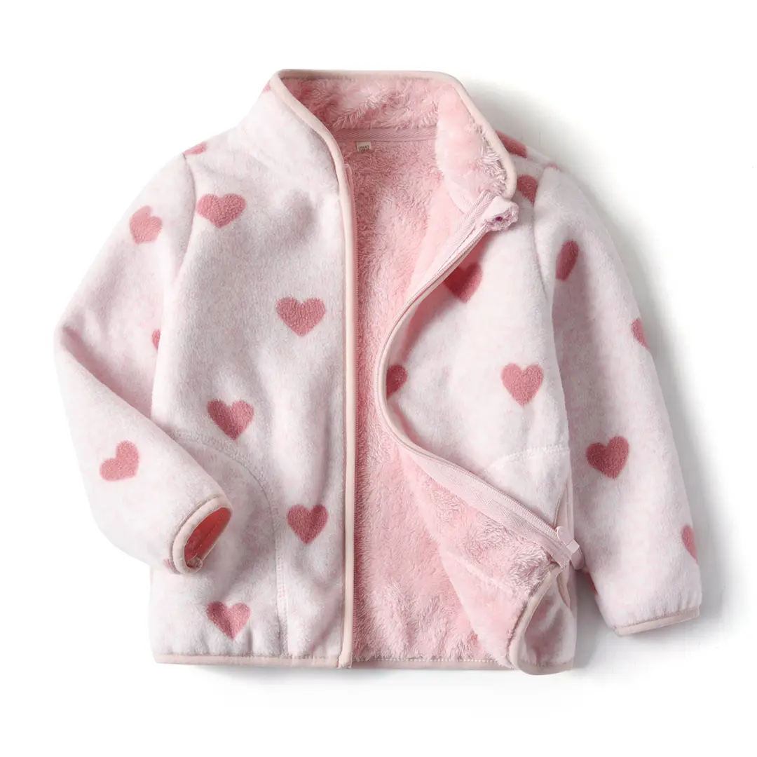 [Thick collection] children's fleece-lined polar fleece jacket printed fleece warm jacket for boys and girls wy1088 - Image 12