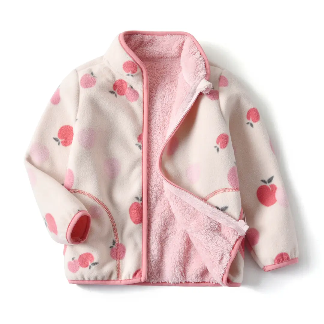 [Thick collection] children's fleece-lined polar fleece jacket printed fleece warm jacket for boys and girls wy1088 - Image 17