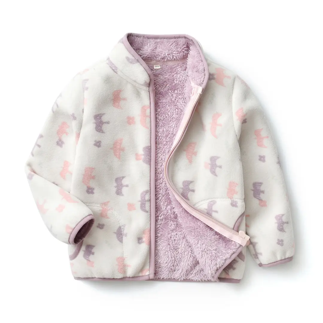 [Thick collection] children's fleece-lined polar fleece jacket printed fleece warm jacket for boys and girls wy1088 - Image 18