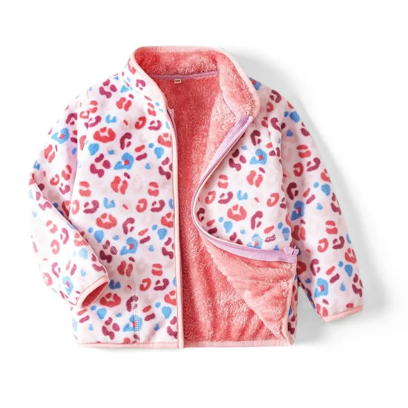 [Thick collection] children's fleece-lined polar fleece jacket printed fleece warm jacket for boys and girls wy1088 - Image 20