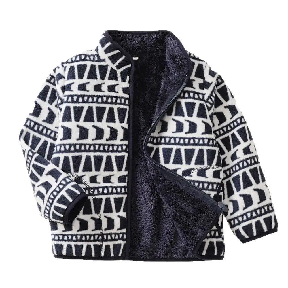 [Thick collection] children's fleece-lined polar fleece jacket printed fleece warm jacket for boys and girls wy1088 - Image 26