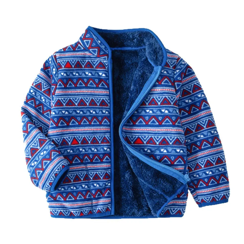 [Thick collection] children's fleece-lined polar fleece jacket printed fleece warm jacket for boys and girls wy1088 - Image 27
