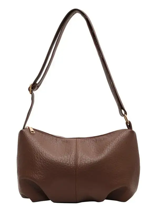 Brown Leather Shoulder Bag for Women 2023 Winter Commute - Image 9