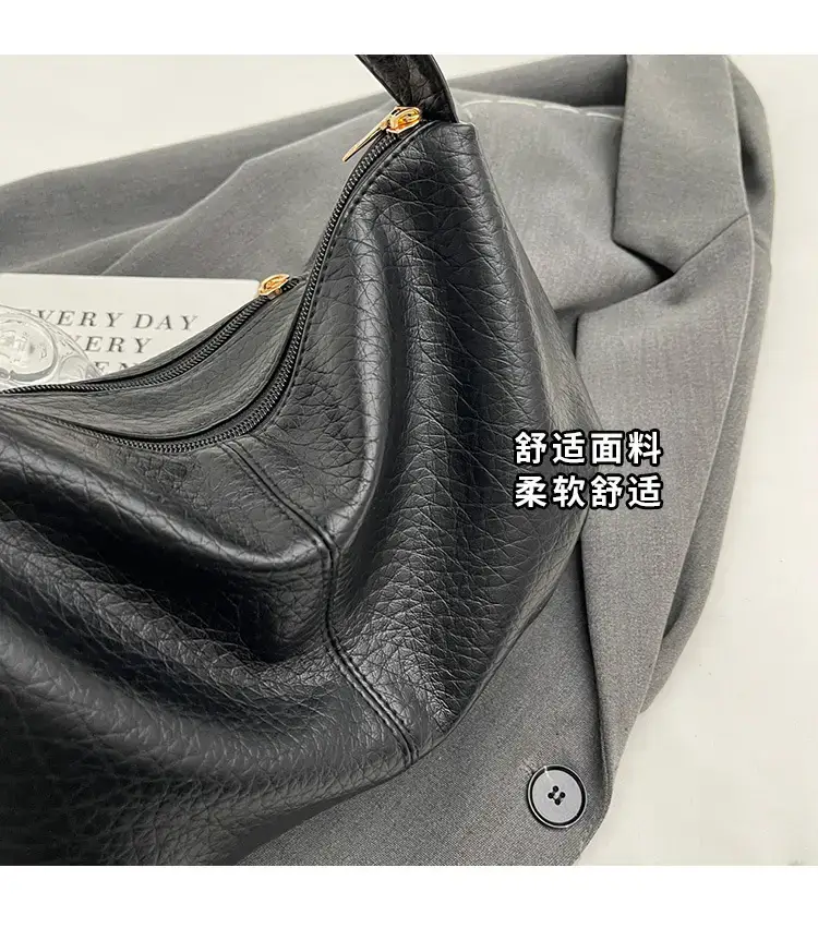 Brown Leather Shoulder Bag for Women 2023 Winter Commute — feature 3