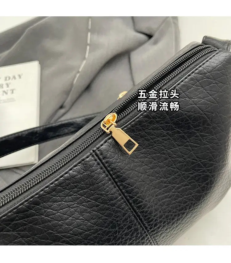 Brown Leather Shoulder Bag for Women 2023 Winter Commute — feature 5