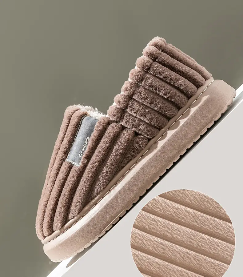 Elderly Cotton Slippers with Heel Cover for Women Winter Warm Indoor — feature 10