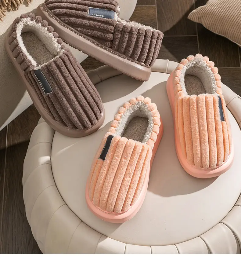 Elderly Cotton Slippers with Heel Cover for Women Winter Warm Indoor — feature 19