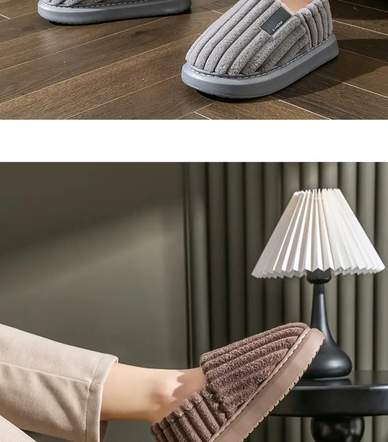 Elderly Cotton Slippers with Heel Cover for Women Winter Warm Indoor — feature 25