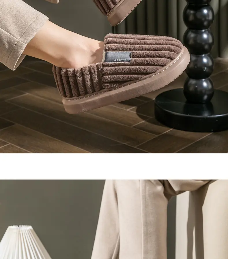 Elderly Cotton Slippers with Heel Cover for Women Winter Warm Indoor — feature 26