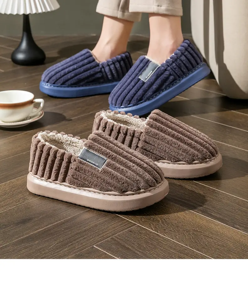 Elderly Cotton Slippers with Heel Cover for Women Winter Warm Indoor — feature 27