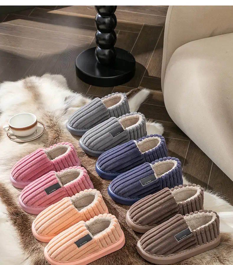 Elderly Cotton Slippers with Heel Cover for Women Winter Warm Indoor — feature 28