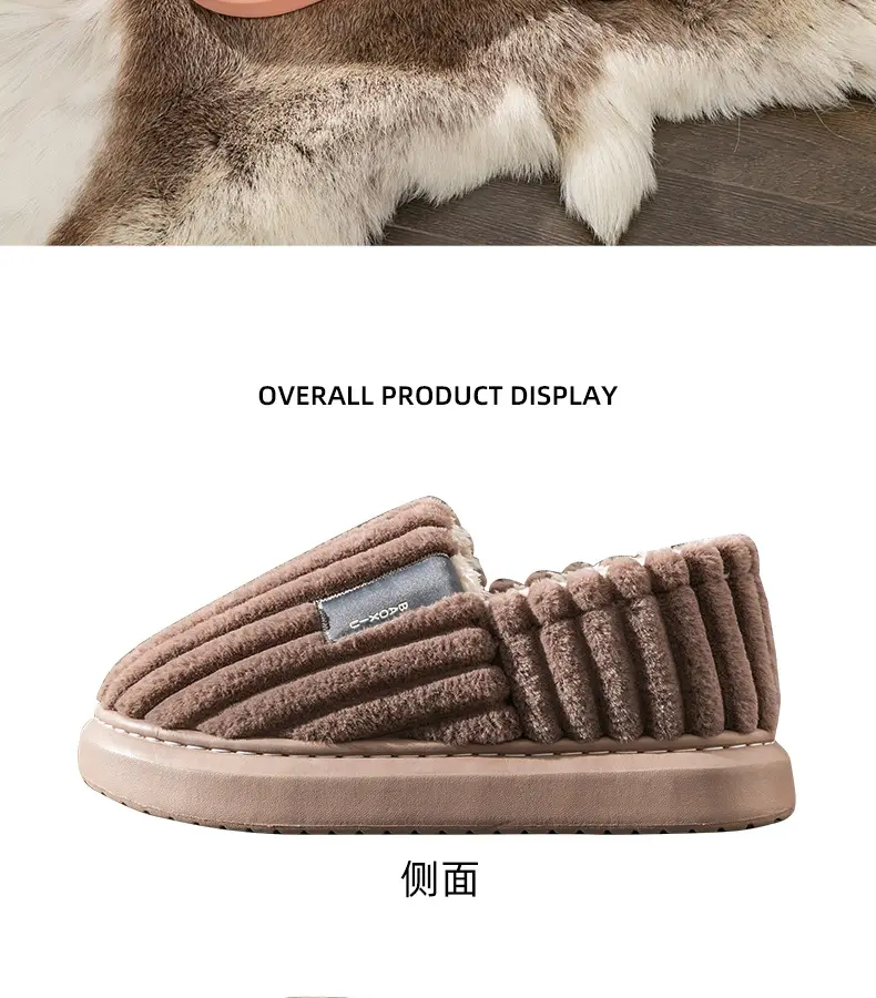 Elderly Cotton Slippers with Heel Cover for Women Winter Warm Indoor — feature 29