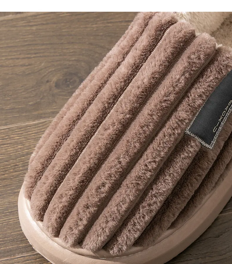 Elderly Cotton Slippers with Heel Cover for Women Winter Warm Indoor — feature 7