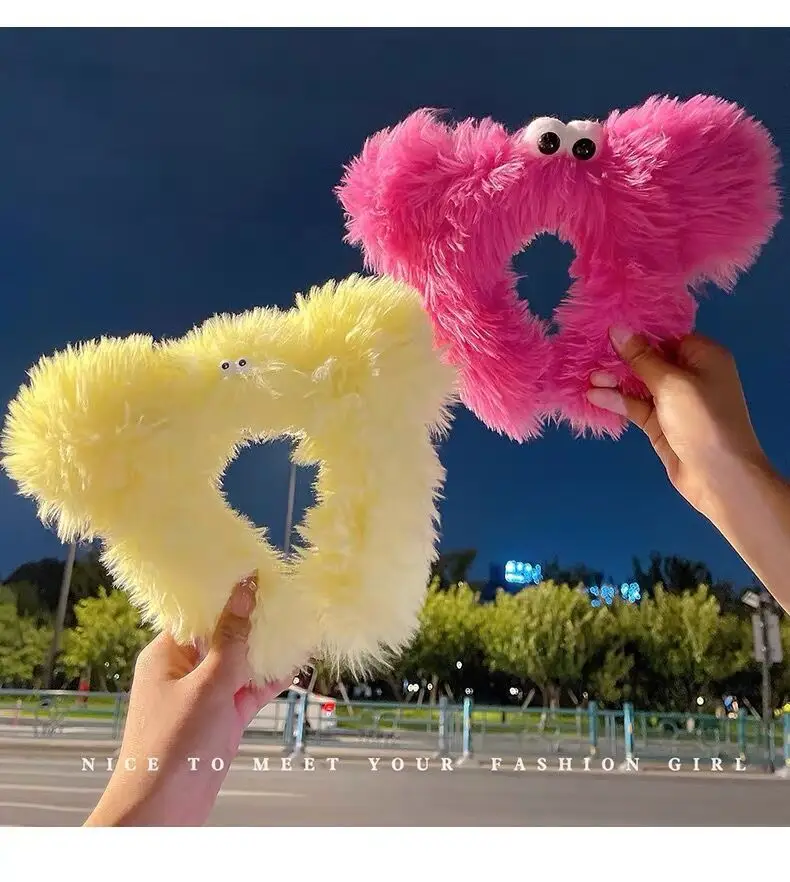 Cute Doll Headband with Fake Ears, Mint, Soft Faux Fur, Korean Style — feature 7