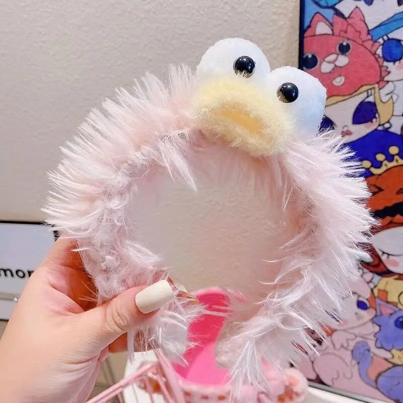 Cute Doll Headband with Fake Ears, Mint, Soft Faux Fur, Korean Style - Image 7