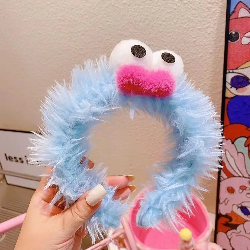 Cute Doll Headband with Fake Ears, Mint, Soft Faux Fur, Korean Style - Image 9
