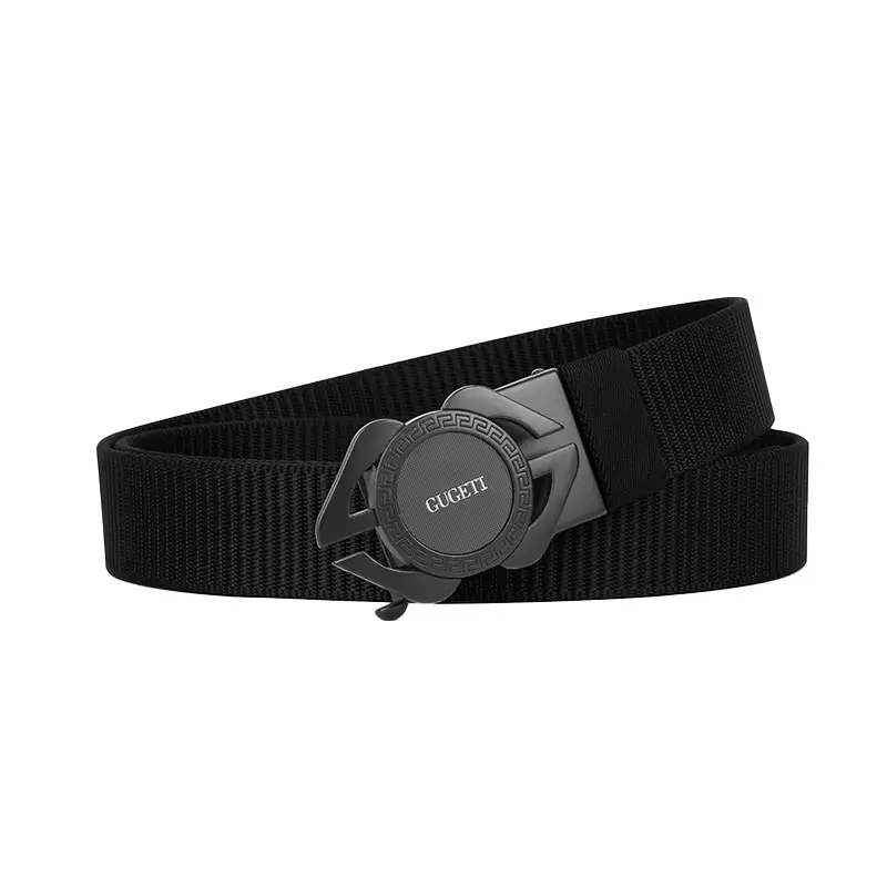 Men's Black Automatic Buckle Belt with Watch Closure - Image 14