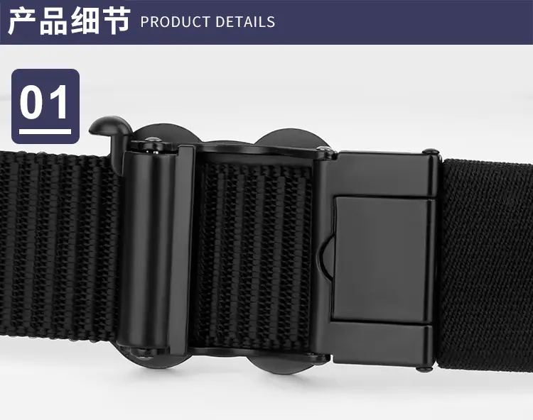 Men's Black Automatic Buckle Belt with Watch Closure — feature 8